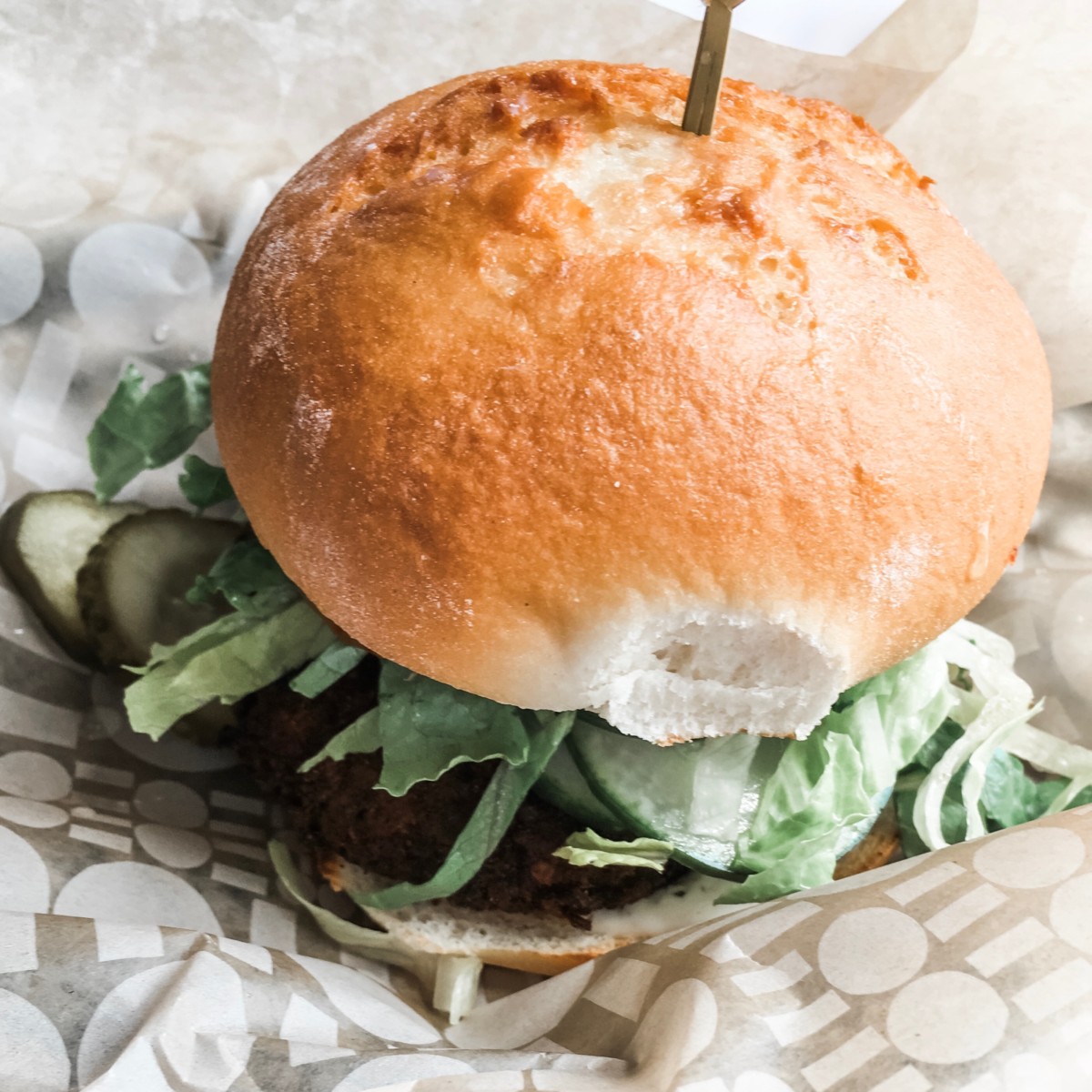 Veggie Goddess Burger with Gluten Free Bun