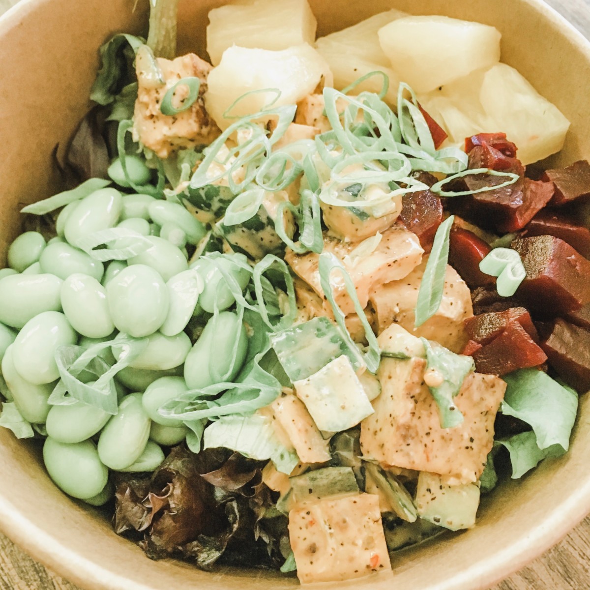 gluten free vegan poke bowl