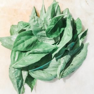 fresh basil for frittata