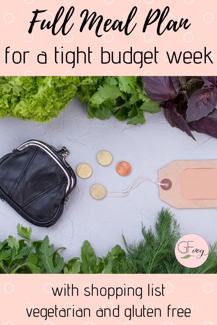 Full meal plan for a tight budget week
