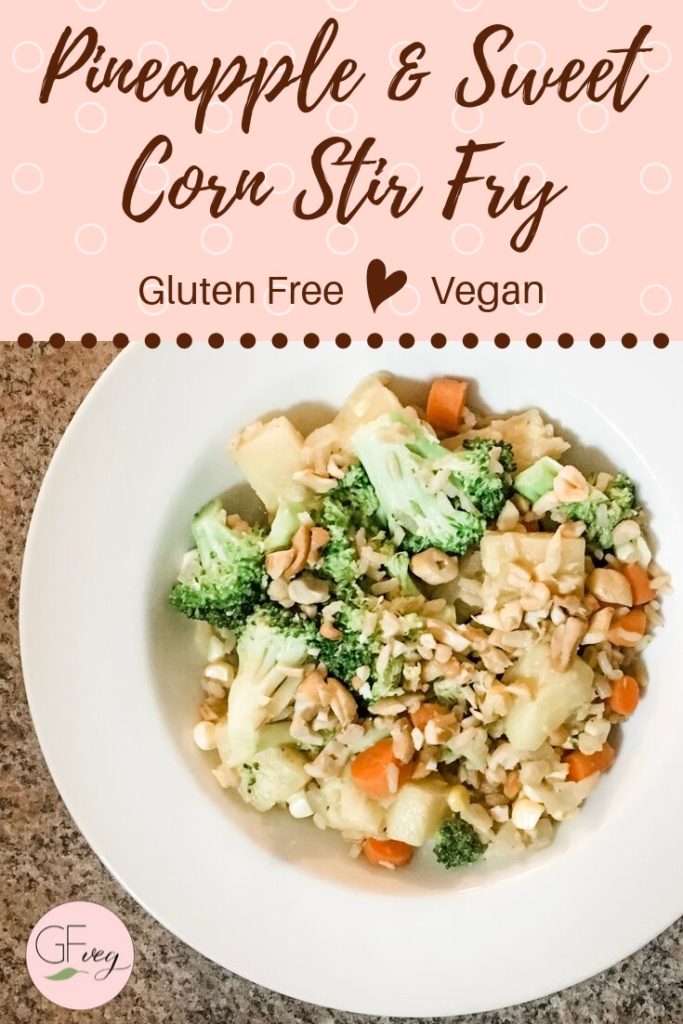 Pineapple and sweet corn stir fry pin