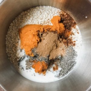 maple pumpkin oats unmixed