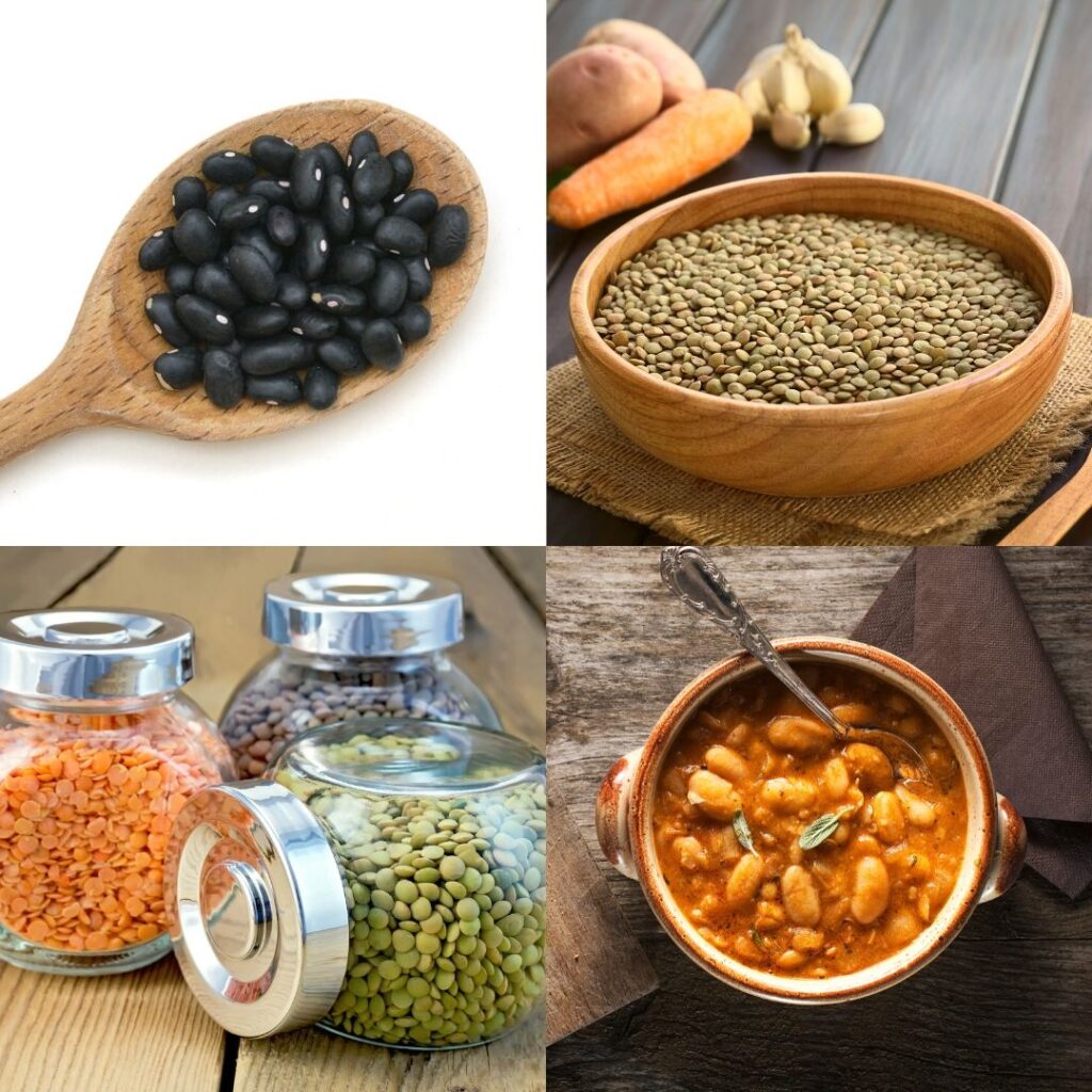 pictures of lentils and beans
