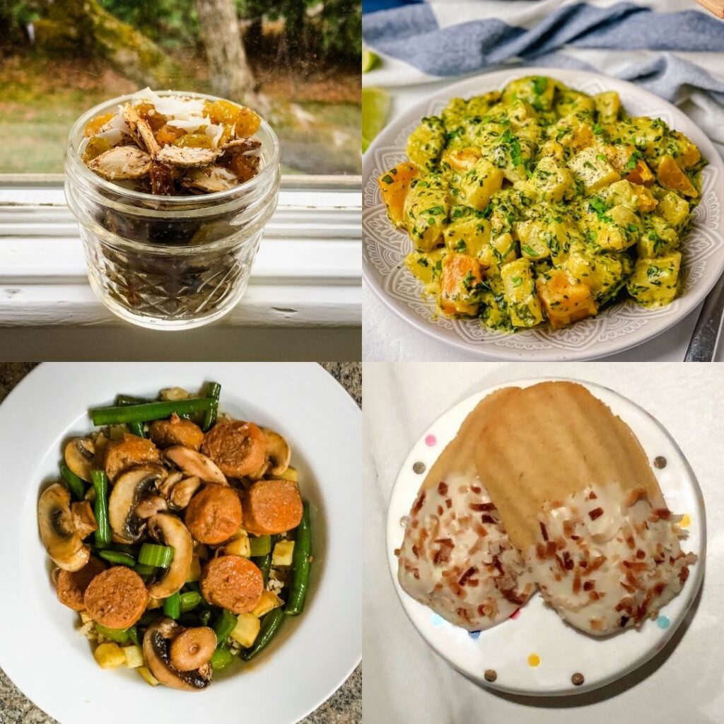 Recipes for Friday meal plan