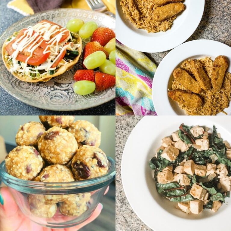 Weekly meal plan with winter recipes
