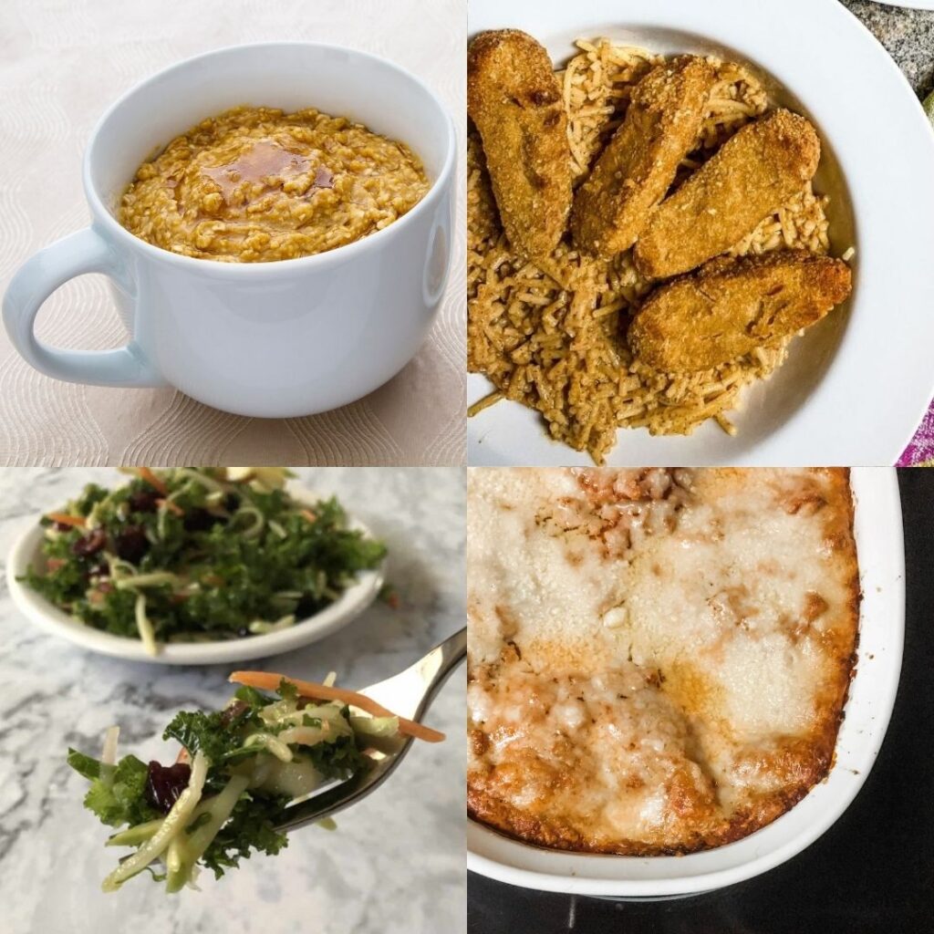 food for winter meal plan, Tuesday